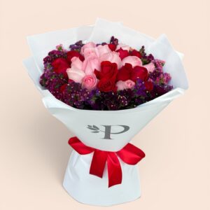 24 rosas combinadas con leticia