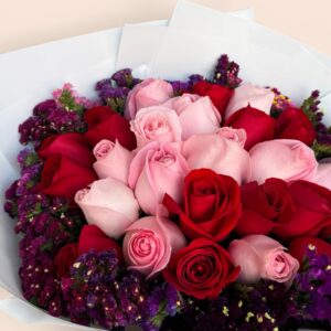 24 rosas combinadas con leticia