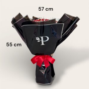 50 Rosas Rojas Con Gypso