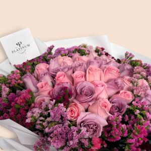 36 rosas de colores pasteles con leticia