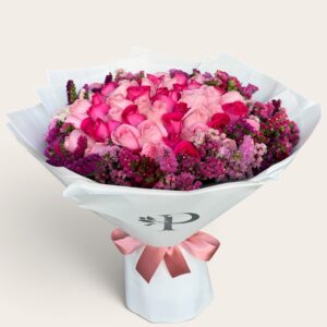 75 Rosas Combinadas Con Leticia