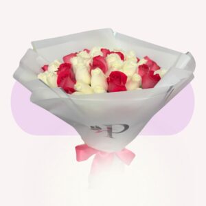 36 Rosas Rosas y Blancas