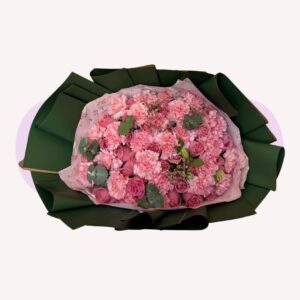 Mix 30 rosas y claveles con limonium