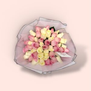 50 Rosas Rosas y Blancas