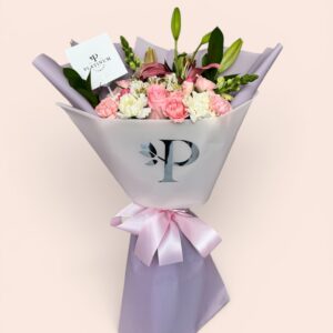 Mix de rosas, roxanas, claveles y lilis