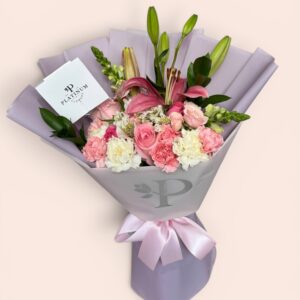 Mix de rosas, roxanas, claveles y lilis